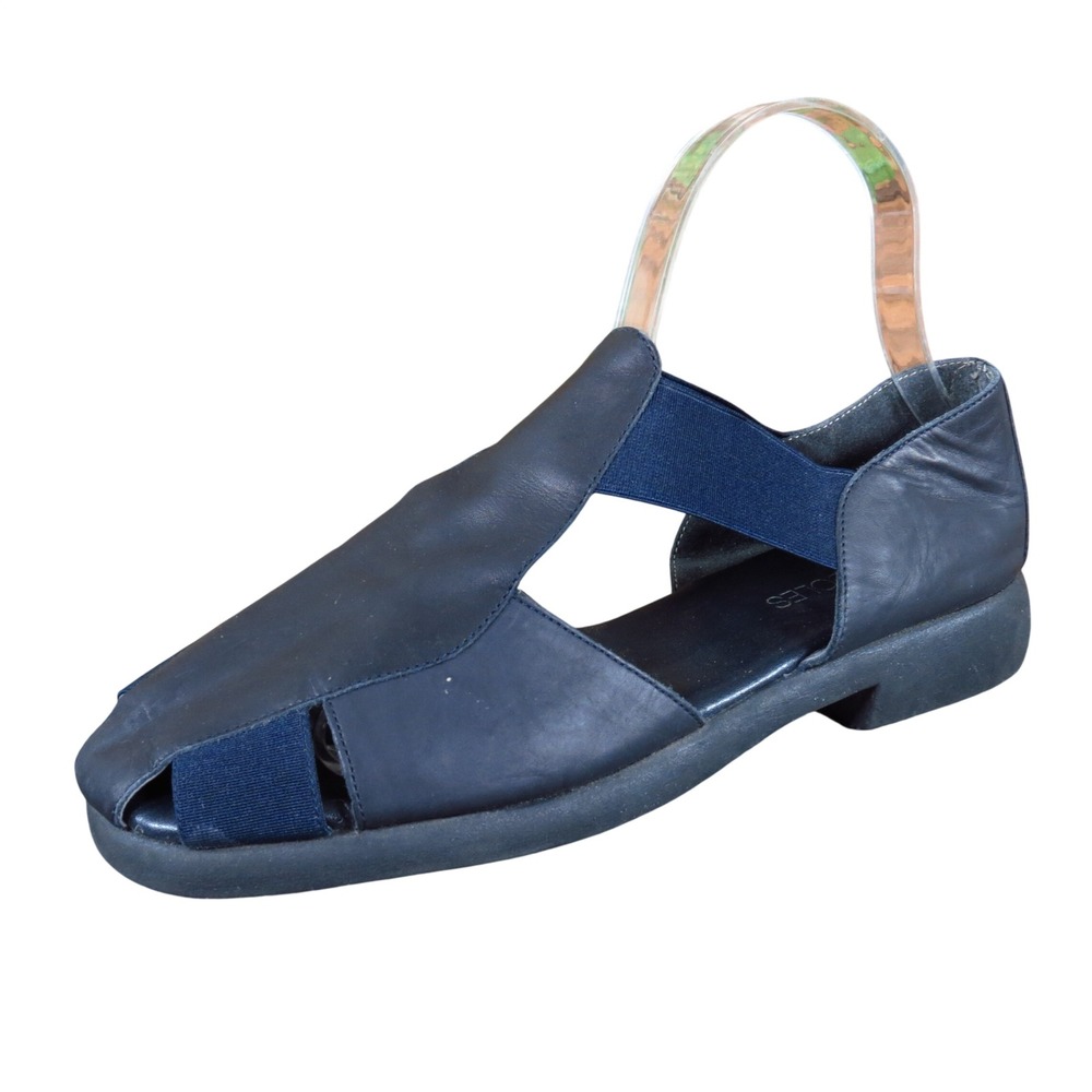 Aerosoles Women Fisherman Sandal Size 8 Comfort Walking Navy Blue Leather Shoe